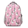 thumbnail image 3 of Pink French Bulldog Love Heart Backpack for School,Cute School Bag,Schoolbag with Adjustable Shoulder Straps & Padded Back,16.9 Inch, 3 of 5