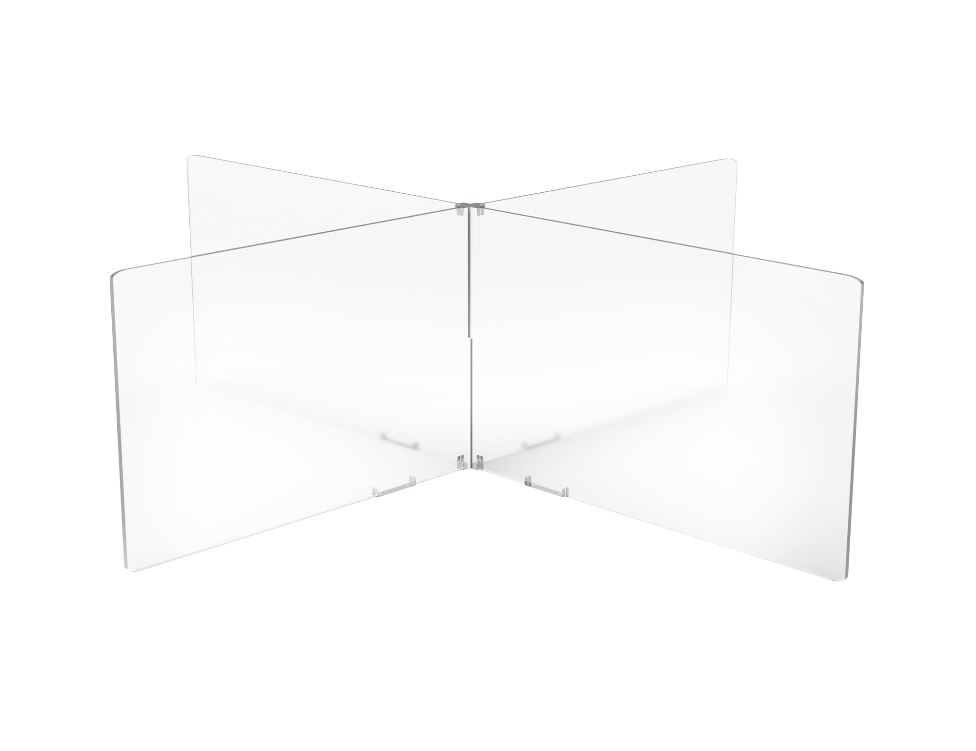 Personal Protective Partitions Freestanding Antimicrobial Acrylic Panel