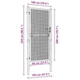 thumbnail image 2 of vidaXL Wire Mesh Fence Gate, Steel, Easy In-Ground Installation, Lockable, 3.28ft W x 8.2ft H Gray, 2 of 5