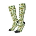 Haiem Green Hawaii Palms Socks, Funny Novelty Crazy Design Cotton Socks