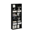 thumbnail image 4 of Pemberly Row 16-Shelf Multimedia Media Storage Tower Rack with Americano, 4 of 6