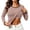 Khaki, variant on Women Crew Neck Long Sleeve Tops with Built-In Bra Padded Stretch Soft Blend Shirts Loose Casual Loungewear Sleep Tee Tops Light Violet L