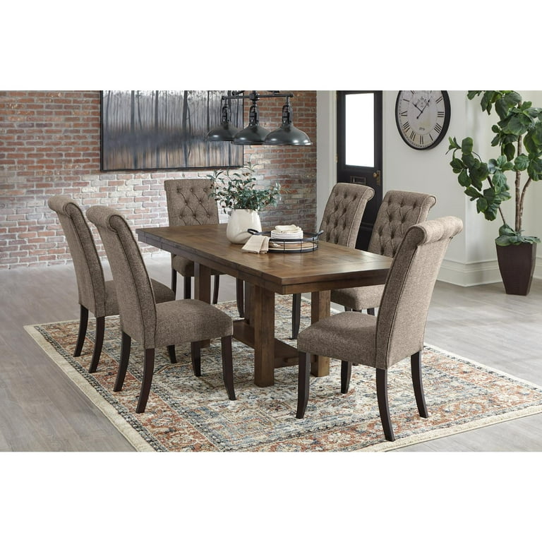 Signature Design by Ashley Tripton Brown Tufted Single Side Chair Walmart