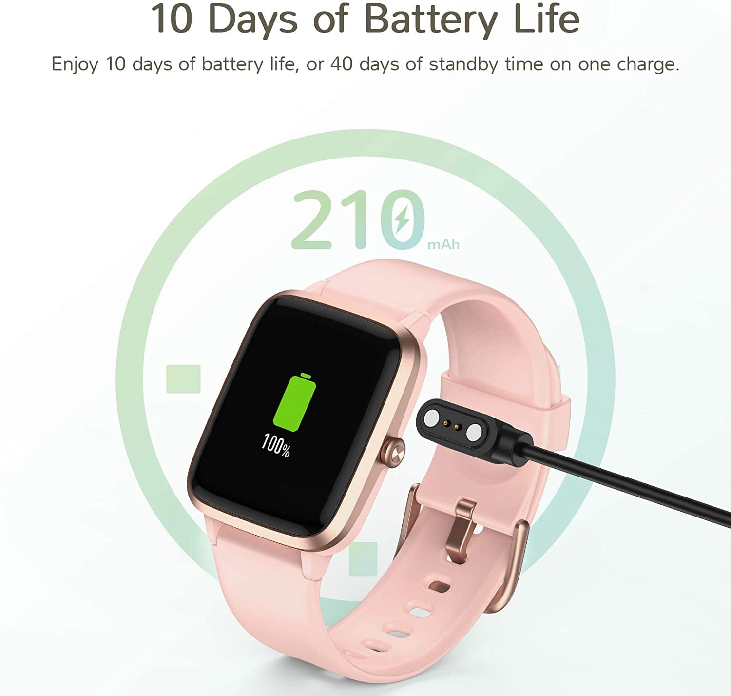 Buy Smart Watch, Fitness Tracker Watches for Men Women, Fitness Watch HR  Monitor IP68 Waterproof Digital Watch with Step Calories Sleep Tracker, Smartwatch  Compatible iPhone Android Phones, ID205L (Pink) Online in Indonesia.