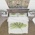 thumbnail image 3 of Designart 'Mixed Botanical Green Leaves VII' Cottage Duvet Cover Set, 3 of 4