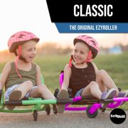 EzyRoller: Classic - Pink - Ride-On Scooter, Cambering Motion, Pedal Free Cart, Hand Brakes, Extendable Frame, 154lb Capacity, Kids Ages 4+