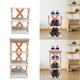 thumbnail image 1 of Zapatero multicapa - armario plegable de 6 niveles para puertas, armarios y entrada, organizador de almacenamiento que ahorra espacio, naranja, 1 of 5