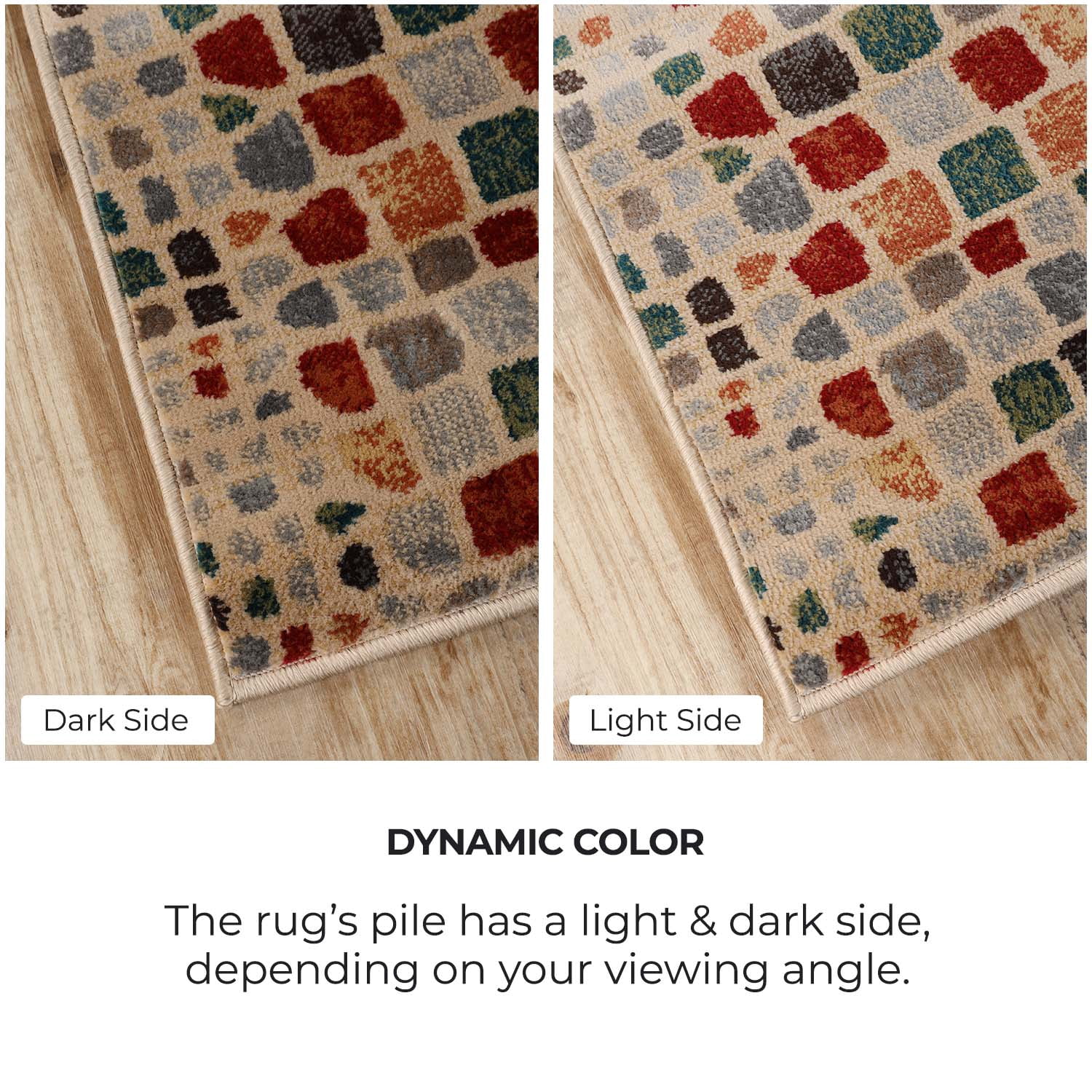 Superior Dexter Abstract Cobblestone Indoor Area Runner, 2' 7" x 8'