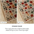 thumbnail image 2 of BNM Modern Cobblestone Indoor Area Rug, 2' x 3', Grey, 2 of 4