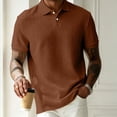 thumbnail image 4 of VgaVtl Polo Shirts Men Short Sleeve Knit Pullover Summer Casual Collared Plain Button Clothing for Men Golf, 4 of 8