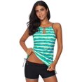 thumbnail image 4 of ABPHQTO Bañador tankini estampado verde de mujer, 4 of 5