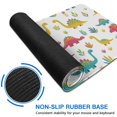 thumbnail image 6 of Long Mouse Pads for Desk,White Cartoon Dinosaurs Plants Pattern Desk Mats on Top Of Desks, Desk Mouse Pad Extra Large with 3mm Non-Slip Base and Stitched Edge for Gaming,Office,Work,Home 31.5"x15.7", 6 of 6
