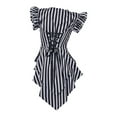 thumbnail image 3 of HNMKIU Camisoles Sans Coutures pour Femmes Robe en Mousseline Patchwork Style Rétro Couleur Unie Manches Trompette Longue Robe Longueur au Sol Robe Gothique pour Femmes Robe pour Femmes, 3 of 3