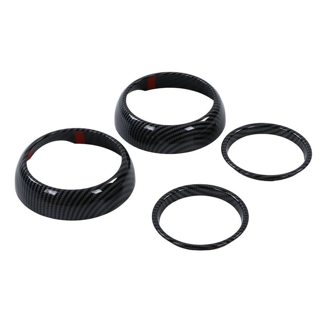 Air Conditioning Vent Ring,4pcs Carbon Fiber Style Air Outlet Cover AC Vent Trim Unparalleled Experience