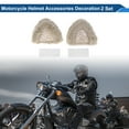 thumbnail image 2 of Accesorios para Casco de Motocicleta Decoración Orejas de Gato de Lentejuelas para Cascos de Motocicleta Bicicleta Esquí Amarillo Pegatina 2 Conjuntos, 2 of 6