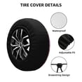 thumbnail image 3 of Lsque Bluey Pattern Tire Covers - Tough Tire Wheel Protector for Truck, SUV, Trailer, Camper, RV - 17 inch, 3 of 7