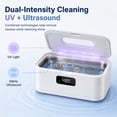 thumbnail image 4 of Ultrasonic Jewelry Cleaner Machine- 28oz/650ml 49KHz Professional Retainer Cleaner |5 Timers LED Display |304 Stainless Steel Tank for Jewelry, Dentures, Retainers, Glasses, Rings, Watch Strap, 4 of 8