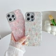 thumbnail image 2 of Cute Tulip Flowers Bow Shell Pattern Phone Case Compatible with iPhone Case (White,iPhone 13), 2 of 6