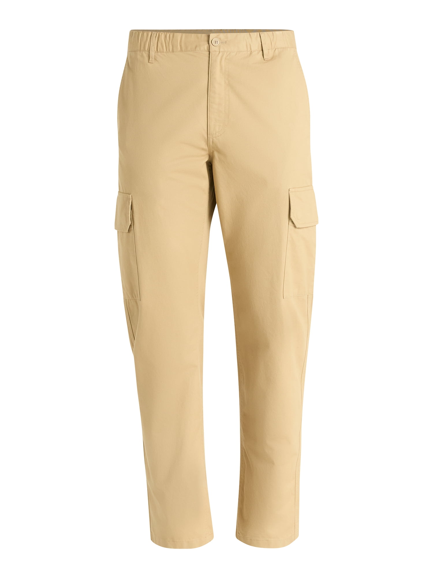 Free Assembly Men's Cotton Cargo Pants, Sizes XS-3XL