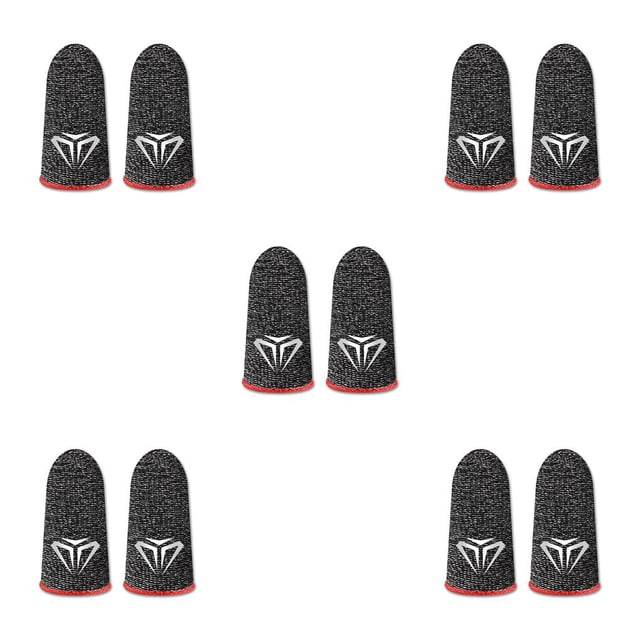 Methold 10 piezas Gaming Fingertip Sleeves Guantes a prueba de sudor A prueba de aceite Transpirable Anti-huella digital Cubiertas ultrafinas Type2 NO2