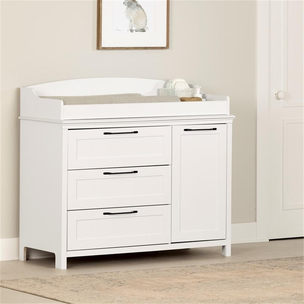 South Shore Daisie, Farmhouse Changing table, Wide White