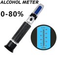 thumbnail image 2 of Distillery Refractometer Alcohol 0-80% V/v Portable Refractometer Alcohol Meter For Spirits Distilled Beverages And Ethanol, 2 of 3