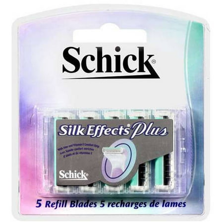 Schick Silk Effects Plus Razor Blades 5 ct (Pack of 2)