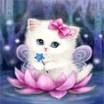 thumbnail image 1 of 30x40 cm 5D DIY Pintura de Diamante Completa, Gato pequeño, Lienzo de Diamantes de imitación de Bricolaje Pintura de Punto de Cruz por número para decoración de Pared Adultos niños, 1 of 5