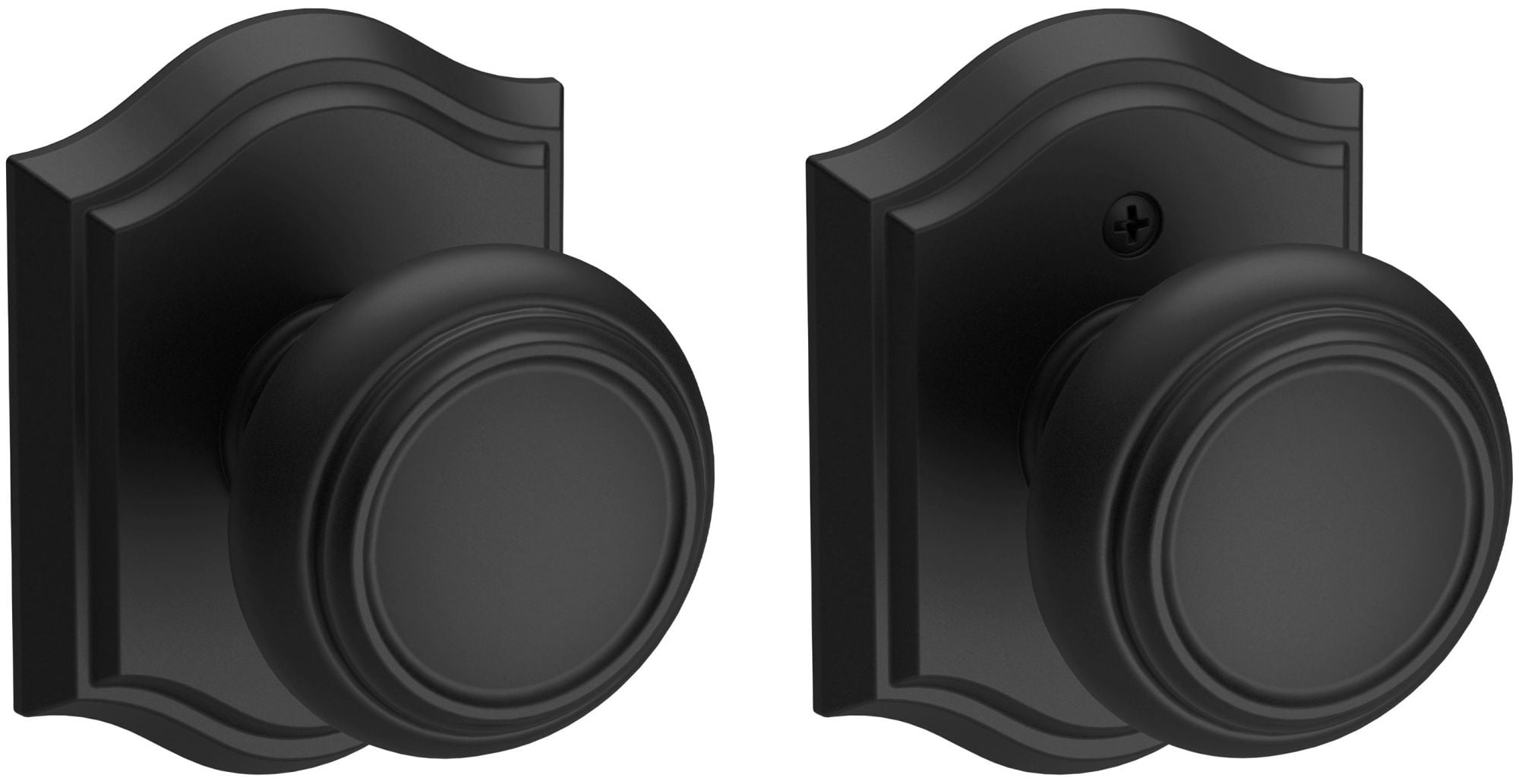 Baldwin Reserve PSTRATAR112 Passage Traditional Knob and Arch Rose Venetian Bronze Finish