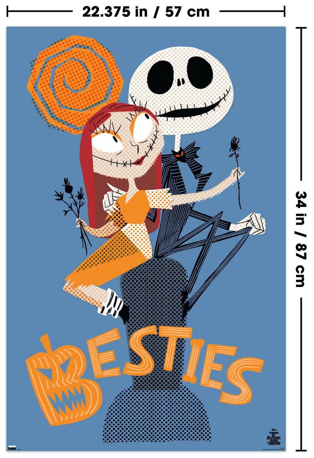 Disney Tim Burton's The Nightmare Before Christmas - Besties Wall Poster, 22.375" x 34"