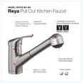 thumbnail image 5 of Houzer REYPO-861-BN 11.8125" Faucet Hole Brass Brushed Nickel Reya Pull Out Kitchen Faucet, 5 of 9