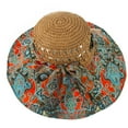 thumbnail image 1 of Women's Sun Protection Beach Cap Patchwork Breathable Fisherman Hat Sun Hat, 1 of 1