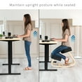 thumbnail image 4 of VIVO Ergonomic Wooden Rocking Kneeling Chair, Rocker Stool for Home & Office, 4 of 5