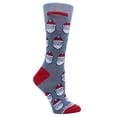 thumbnail image 3 of Santa on Grey Pocket Socks® , Womens, One Size, 3 of 3