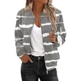 thumbnail image 3 of Bovemsi Bomber Jackets for Women Jacket 2025 Causal Zip Up Coats Long Sleeve Stand Collar Fall Lightweight Outerwear Tops Light Jackets, 3 of 6