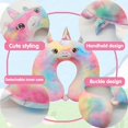 thumbnail image 3 of Kids Travel Pillow, Memory Foam Travel Neck Pillow, U-Shaped Airplane Pillow, Travel Neck Pillow, Girls Unicorn Travel Pillow Removable for Airplane, Car, Office, Home, 3 of 5
