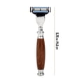 thumbnail image 3 of Union Razors Razor Wood Handle, 3 of 6