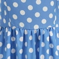 thumbnail image 6 of MOJOGO Women's Retro Sweet Dress Trendy Polka Dot Back Lace Up A Line Dersses Halter Maxi Dress for Daily Tea Party Wear Sky Blue L, 6 of 7