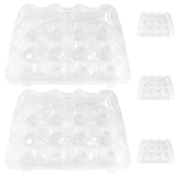 LIFKOME Transparent Cupcake Carrier Set of 5 PET Storage Boxes with MultiFunction Design for Desserts