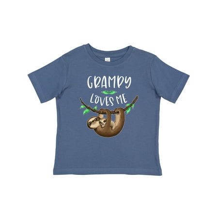 

Inktastic Grampy Loves Me Cute Sloth and Baby Gift Baby Boy or Baby Girl T-Shirt