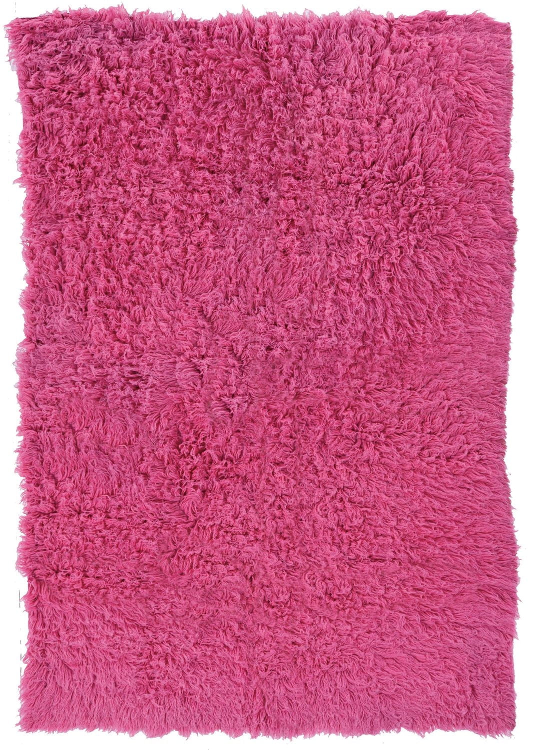 Tapis d'appoint Nouveau Flokati 1400 gr de 3' 6" x 5' 6", Fuchsia