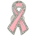 thumbnail image 1 of Broche Ruban de Sensibilisation au Cancer du Sein 1 Pce Épingle Décorative en Métal, 1 of 8