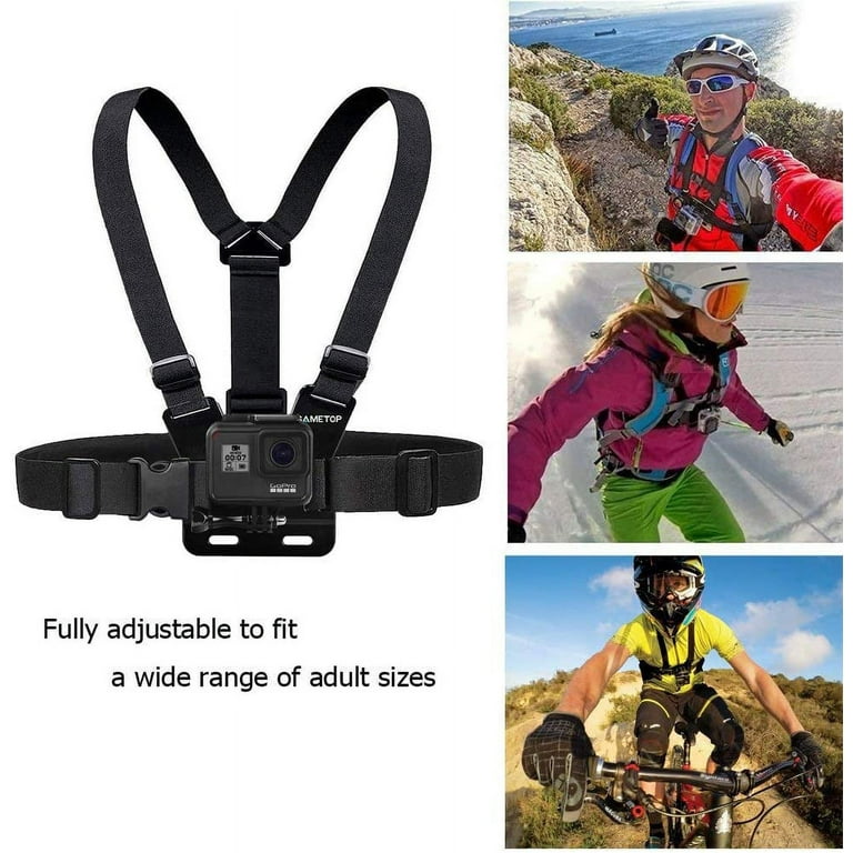 Chest Strap Mount Harness Chesty Compatible with GoPro Hero10, Hero 9, Hero  8, Hero 7 Black, 7 Silver, 7 White, 