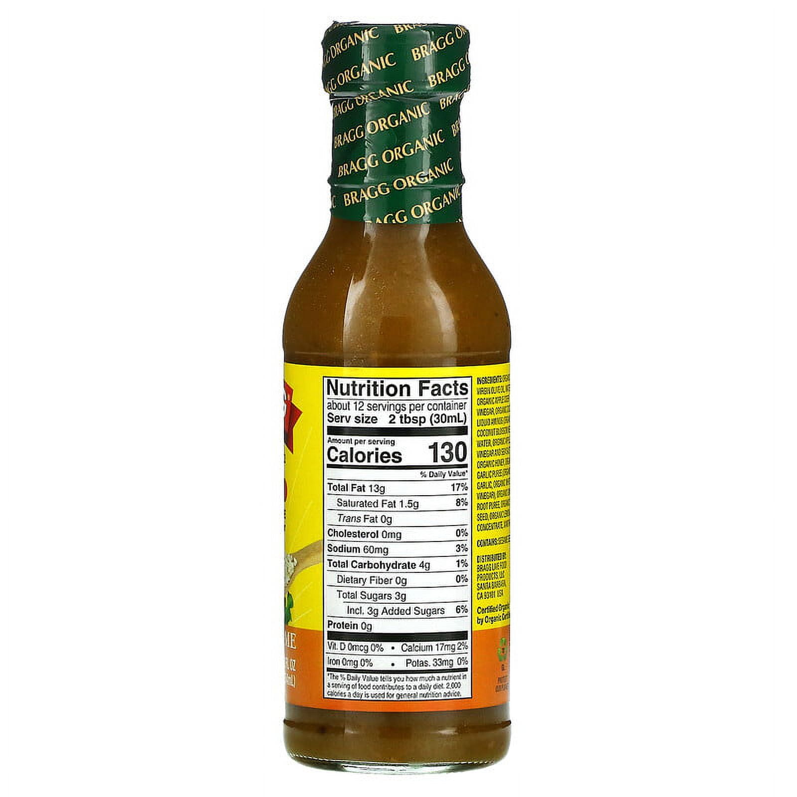 (2 pack) Bragg, Organic Dressing & Marinade with Apple Cider Vinegar, Ginger & Sesame, 12 fl oz