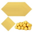 thumbnail image 1 of Envolturas de Papel de Aluminio de 3.54 Pulgadas, 200 Pcs Papel de Envoltura de Chocolate para Decoración de Caramelos Caseros, Oro Claro, 1 of 7