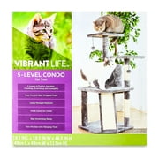 Vibrant Life 5- Level Multi-Functional Cat Tree & Condo, Gray, 45