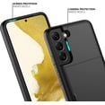 thumbnail image 4 of Samsung S22 Plus Case with Card Holder 5G 6.6 inch Slim Dual Layer Heavy Duty Protective Galaxy S22 Plus Case Hidden Card Slot Wallet Case for Samsung S22 Plus+(Black), 4 of 14