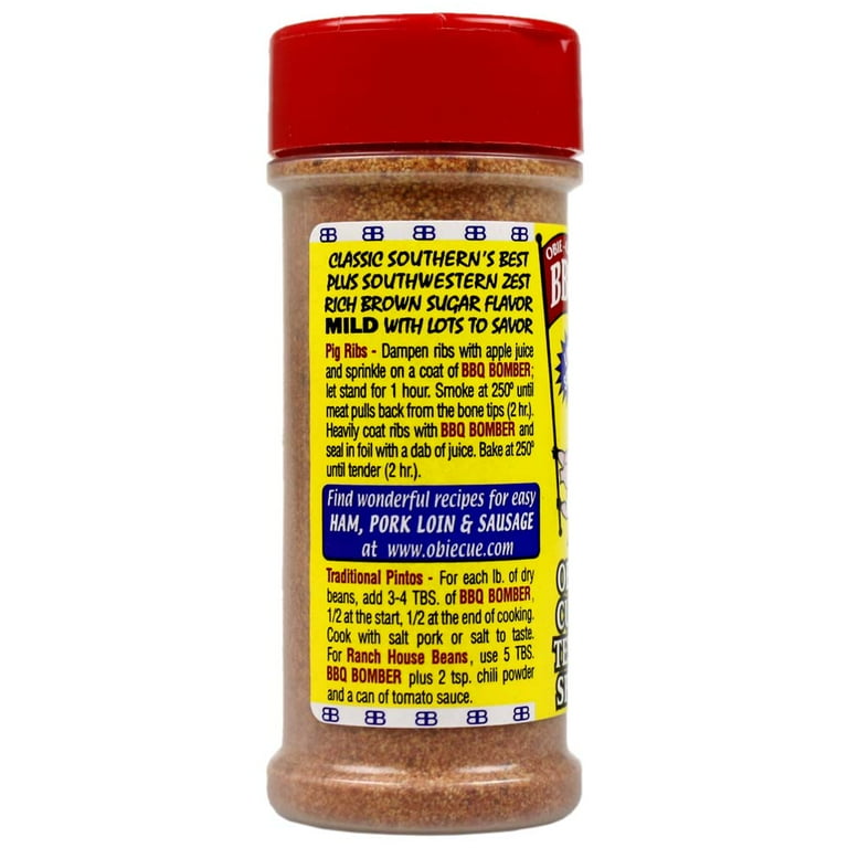 Obie Cues BBQ Bomber Mild Brown Sugar Rub Bean Seasoning No