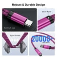 thumbnail image 4 of USB C to 3.5mm Headphone Adapter,2-in-1 Type C to Aux Audio Jack with PD 60W Fast Charging Dongle Cable USB C to Aux Adapter Fast Charging Dongle Cable for iPhone 15 Android,Samsung,Pink, 4 of 7