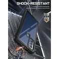 thumbnail image 2 of Poetic Guardian Case for Motorola Moto G Play 2023, Clear Case with Built-in Screen Protector, Black/Clear, 2 of 5